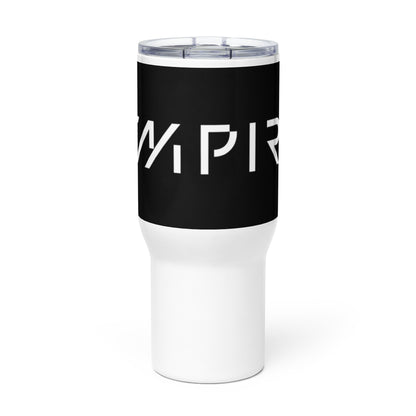 Travel mug with a handle