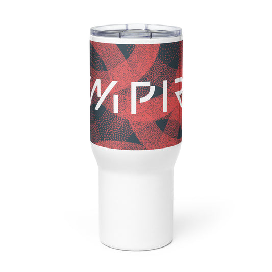 Travel mug with a handle