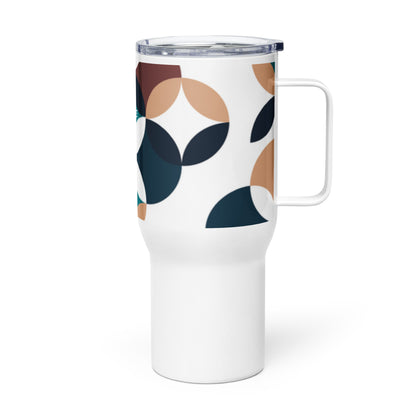 Travel mug with a handle