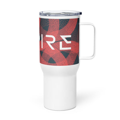 Travel mug with a handle