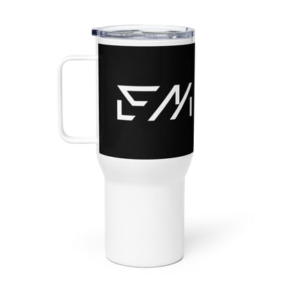 Travel mug with a handle
